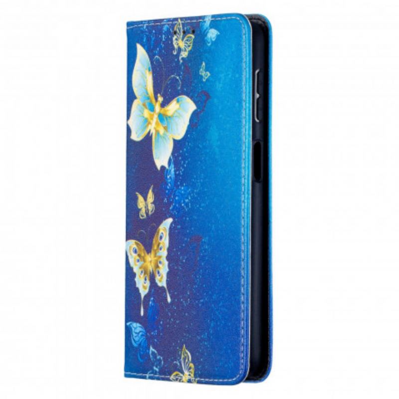 Capa De Celular Para Samsung Galaxy A32 5G Flip Borboletas Coloridas