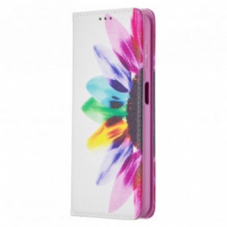 Capa De Celular Para Samsung Galaxy A32 5G Flip Flor Aquarela