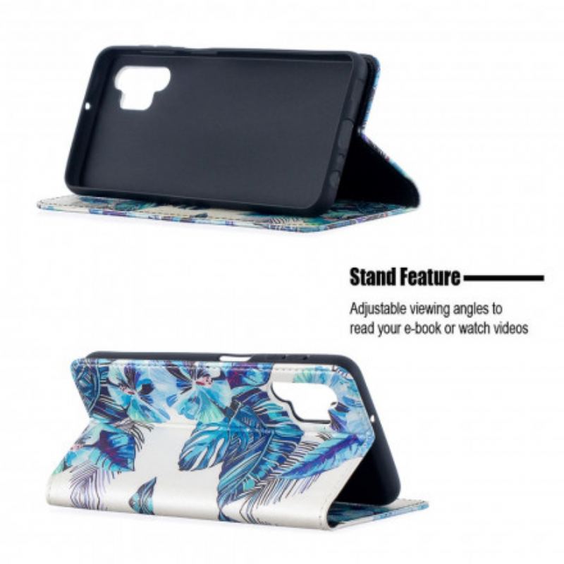 Capa De Celular Para Samsung Galaxy A32 5G Flip Folhas