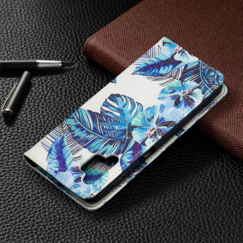 Capa De Celular Para Samsung Galaxy A32 5G Flip Folhas