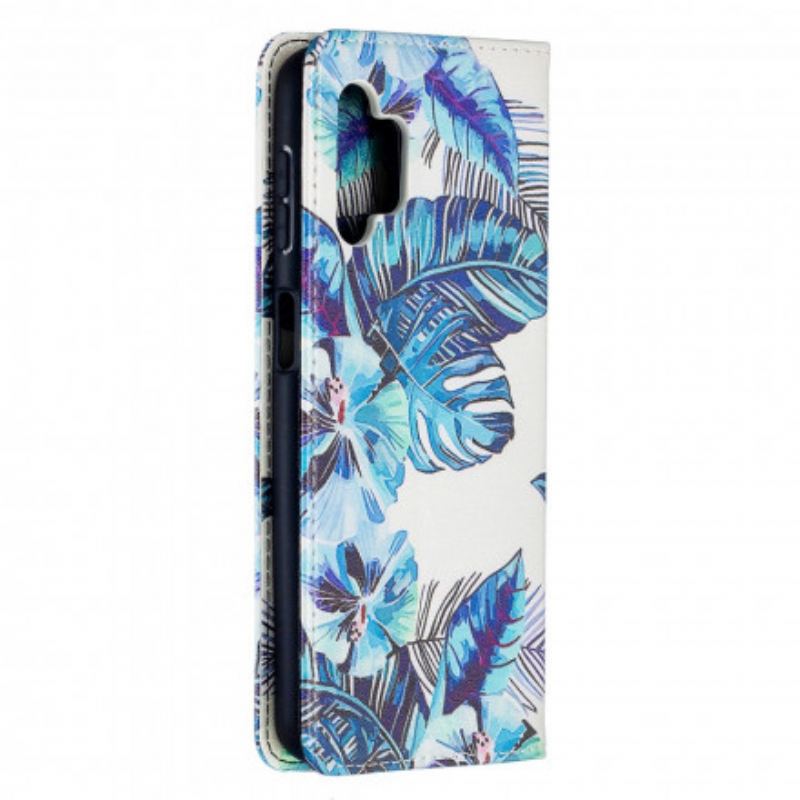 Capa De Celular Para Samsung Galaxy A32 5G Flip Folhas