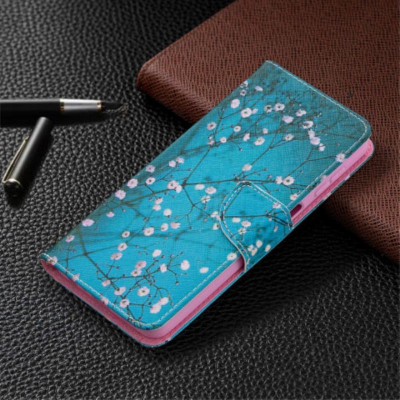 Capa De Couro Para Samsung Galaxy A32 5G Árvore Florida