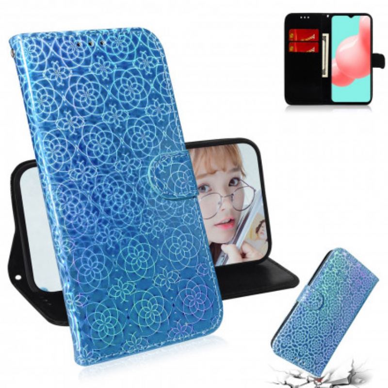 Capa De Couro Para Samsung Galaxy A32 5G Cor Pura