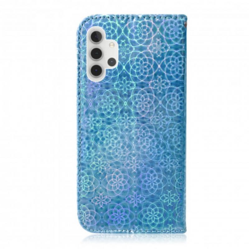Capa De Couro Para Samsung Galaxy A32 5G Cor Pura