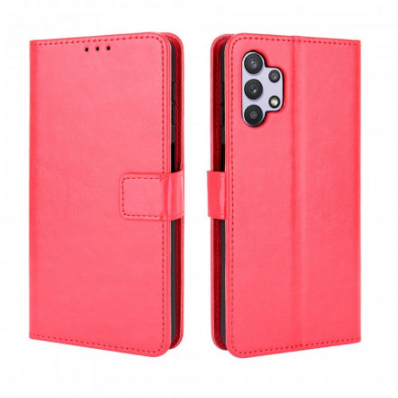 Capa De Couro Para Samsung Galaxy A32 5G Couro Falso Chamativo
