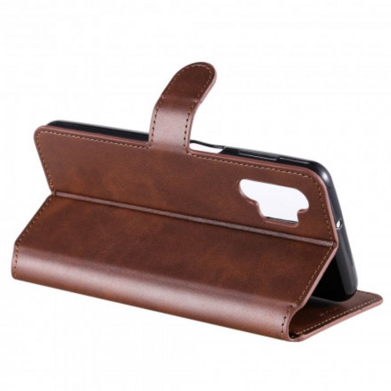 Capa Flip Para Samsung Galaxy A32 5G Estilo Clássico De Couro