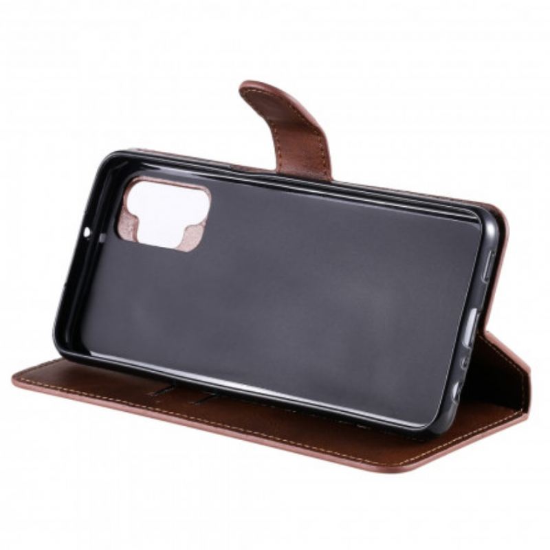 Capa Flip Para Samsung Galaxy A32 5G Estilo Clássico De Couro
