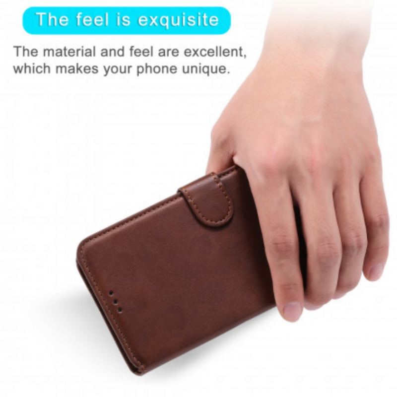 Capa Flip Para Samsung Galaxy A32 5G Estilo Clássico De Couro