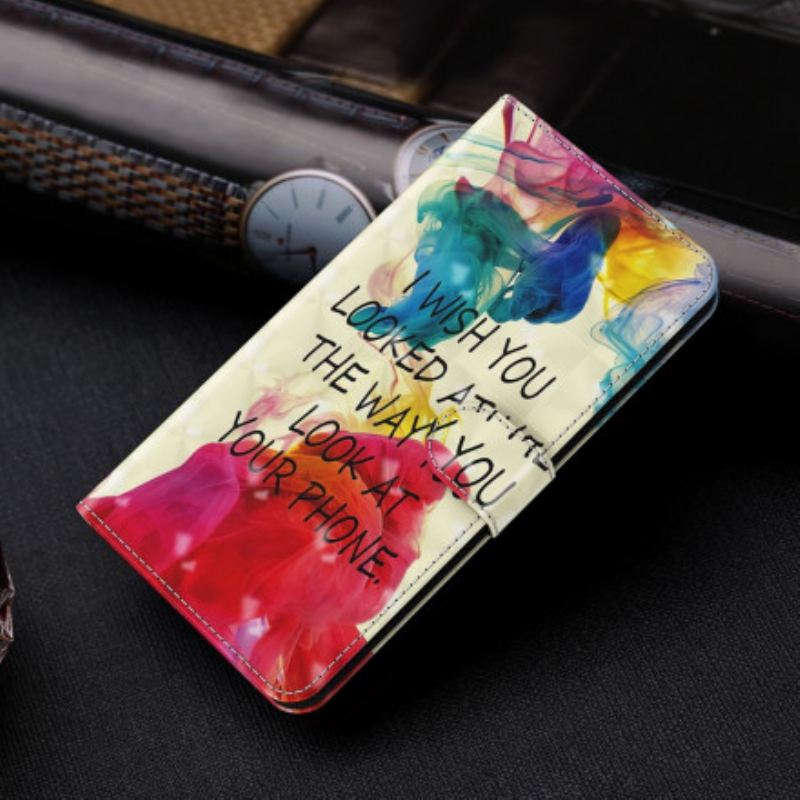 Capa Flip Para Samsung Galaxy A32 5G Ponto De Luz Que Desejo Com Cordão