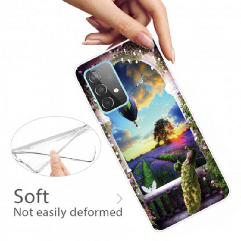 Capa Para Samsung Galaxy A32 5G Balão De Ar Quente Flexível