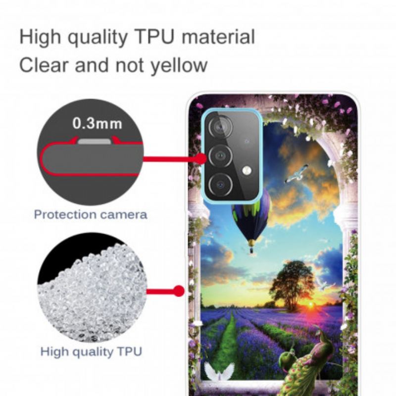 Capa Para Samsung Galaxy A32 5G Balão De Ar Quente Flexível