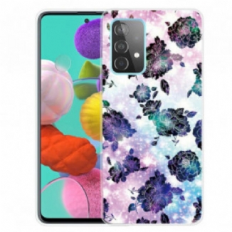 Capa Para Samsung Galaxy A32 5G Flores Vintage Coloridas