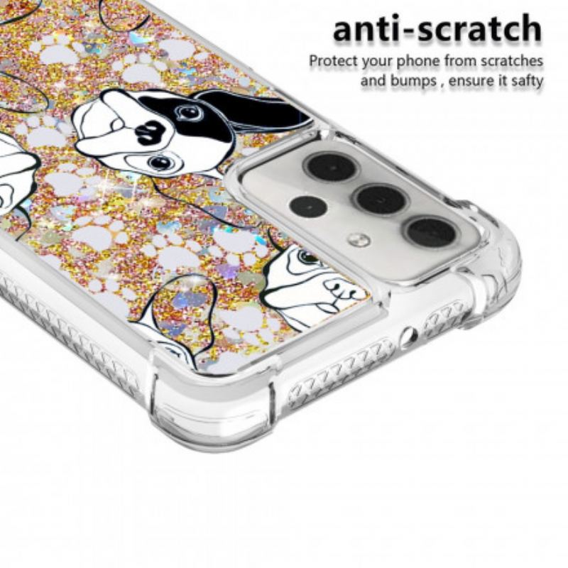 Capa Para Samsung Galaxy A32 5G Mr Dog Lantejoulas