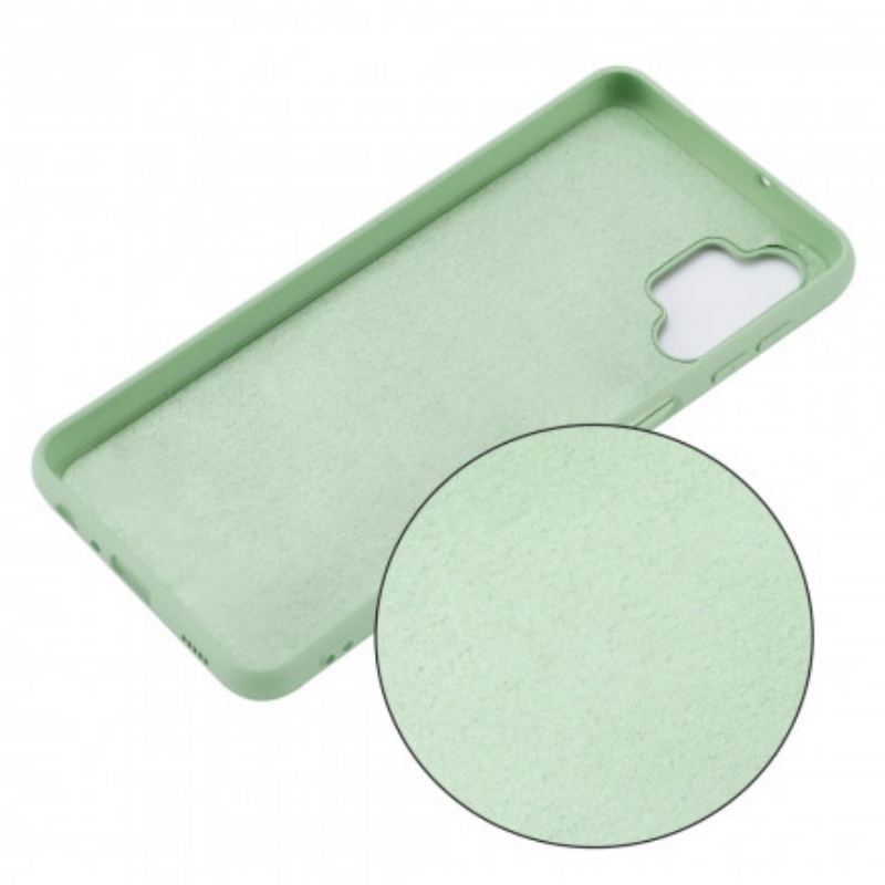 Capa Para Samsung Galaxy A32 5G Silicone Líquido Com Cordão