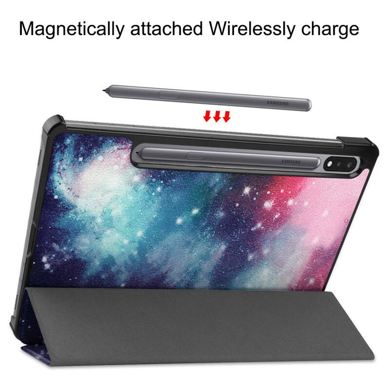Capa De Celular Para Samsung Galaxy Tab S8 / Tab S7 Suporte Para Caneta Espacial
