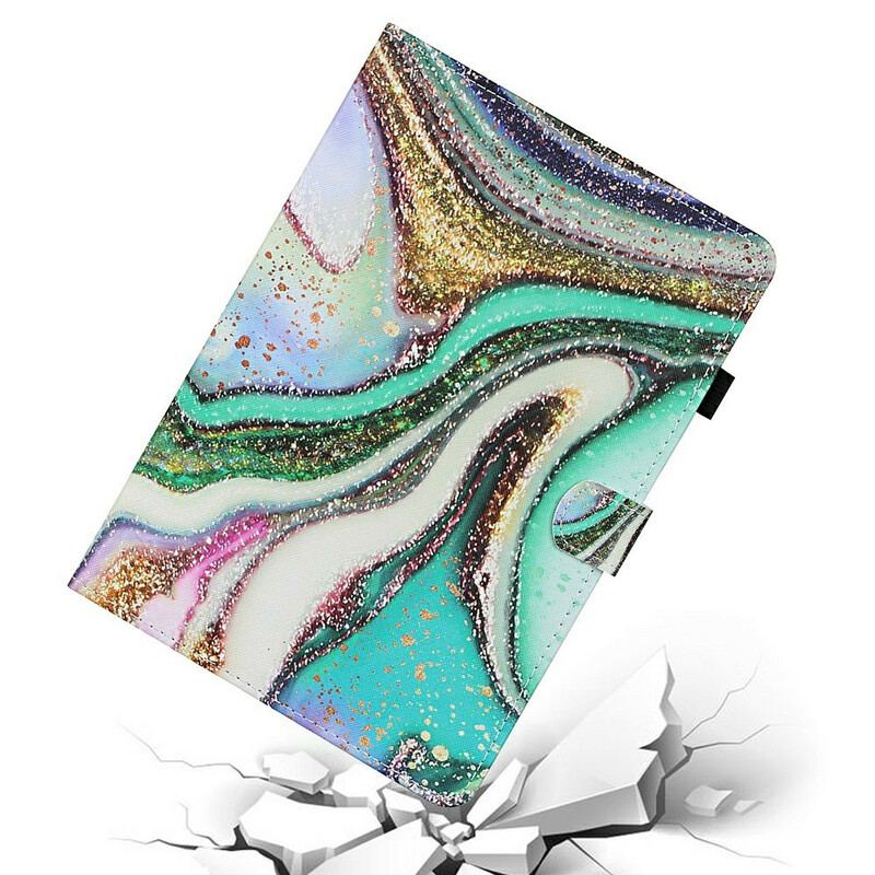 Capa De Couro Para Samsung Galaxy Tab S8 / Tab S7 Artístico