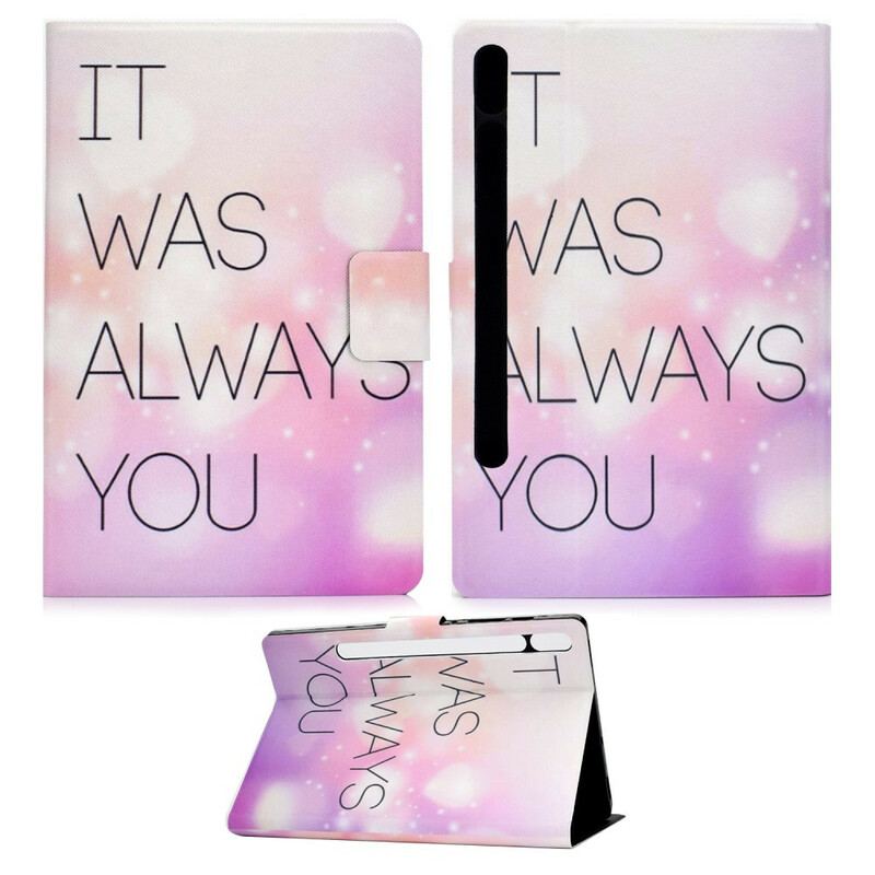 Capa Em Pele Para Samsung Galaxy Tab S8 / Tab S7 Sempre Foi Você