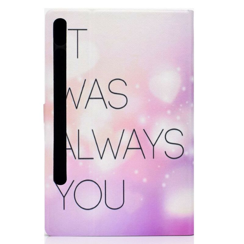 Capa Em Pele Para Samsung Galaxy Tab S8 / Tab S7 Sempre Foi Você