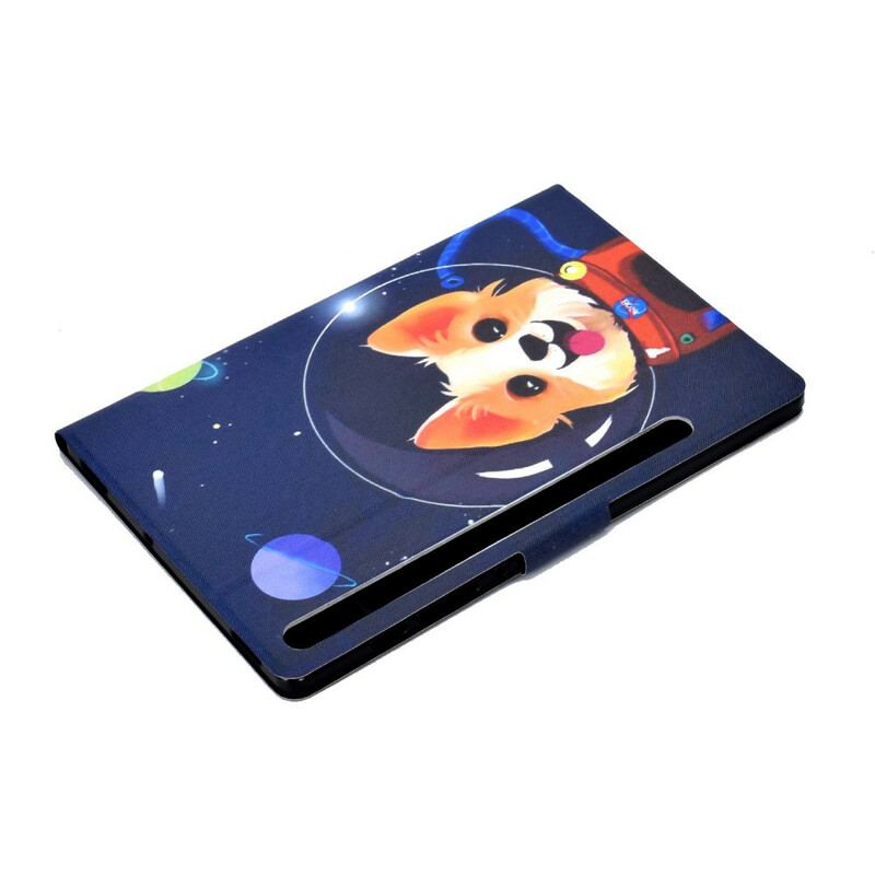 Capa Folio Para Samsung Galaxy Tab S8 / Tab S7 Cao Espacial