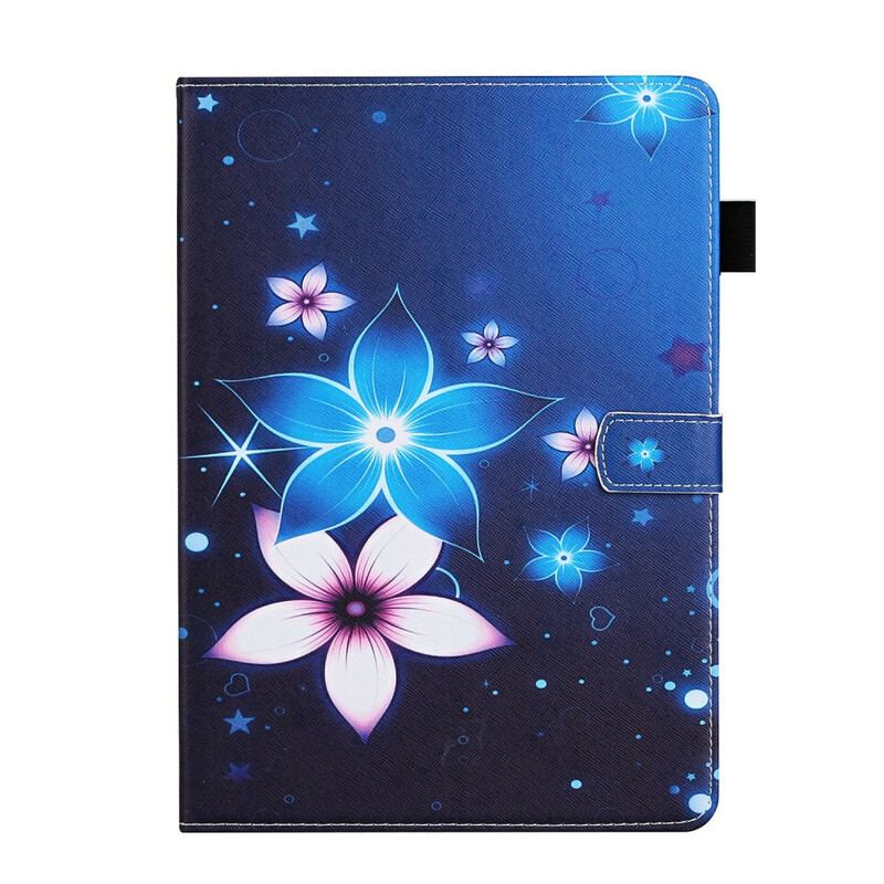 Capa Folio Para Samsung Galaxy Tab S8 / Tab S7 Floral