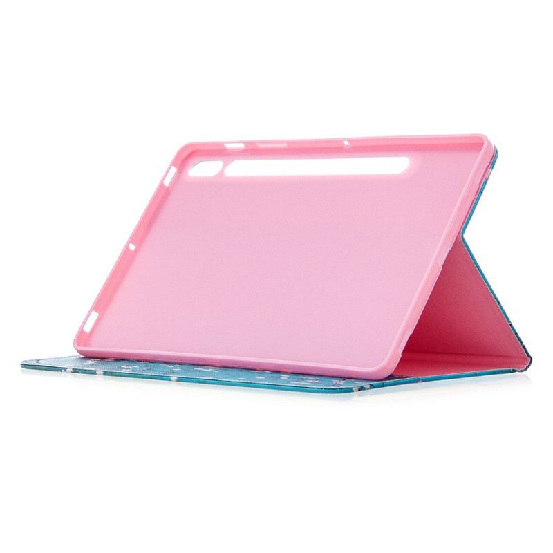 Capa Para Samsung Galaxy Tab S8 / Tab S7 Ramos Na Primavera