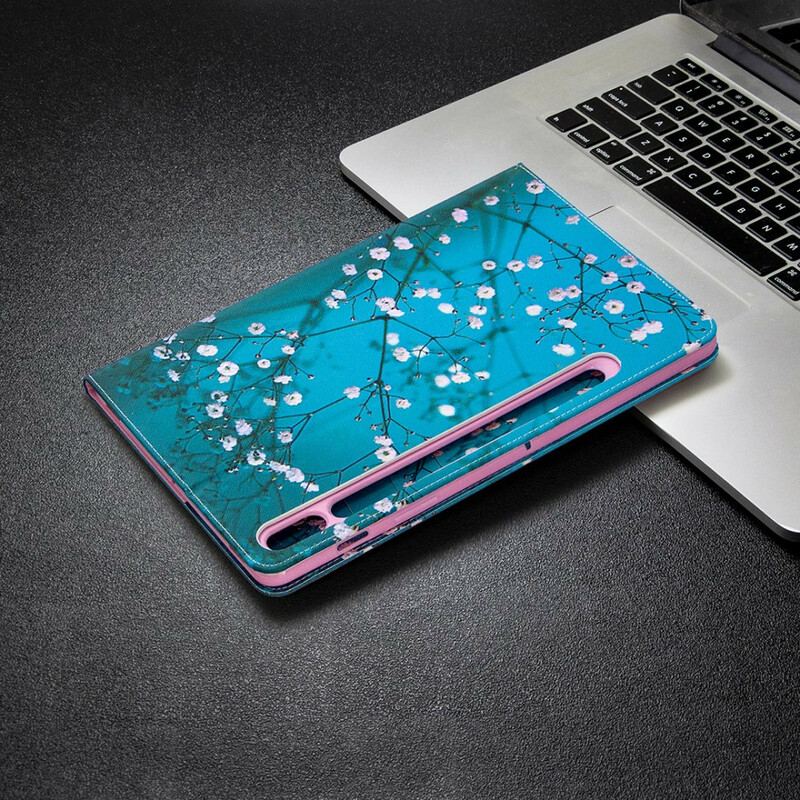 Capa Para Samsung Galaxy Tab S8 / Tab S7 Ramos Na Primavera