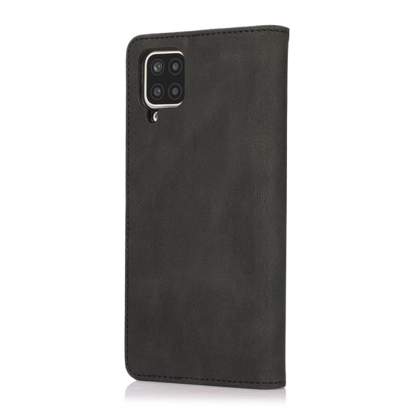 Capa De Celular Para Samsung Galaxy M12 / A12 Flip Efeito Couro Toque Sedoso