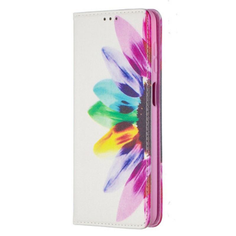Capa De Celular Para Samsung Galaxy M12 / A12 Flip Flor Aquarela