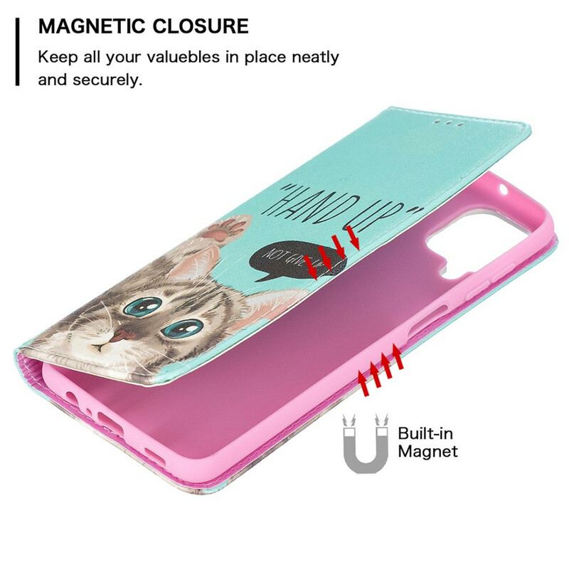 Capa De Celular Para Samsung Galaxy M12 / A12 Flip Hand-up