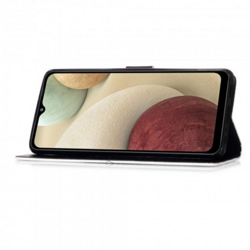 Capa Flip Para Samsung Galaxy M12 / A12 Crânio