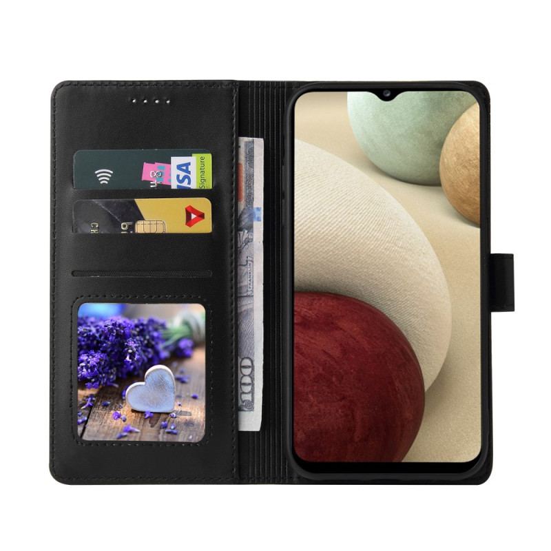 Capa Flip Para Samsung Galaxy M12 / A12 Efeito Couro Gq.utrobe