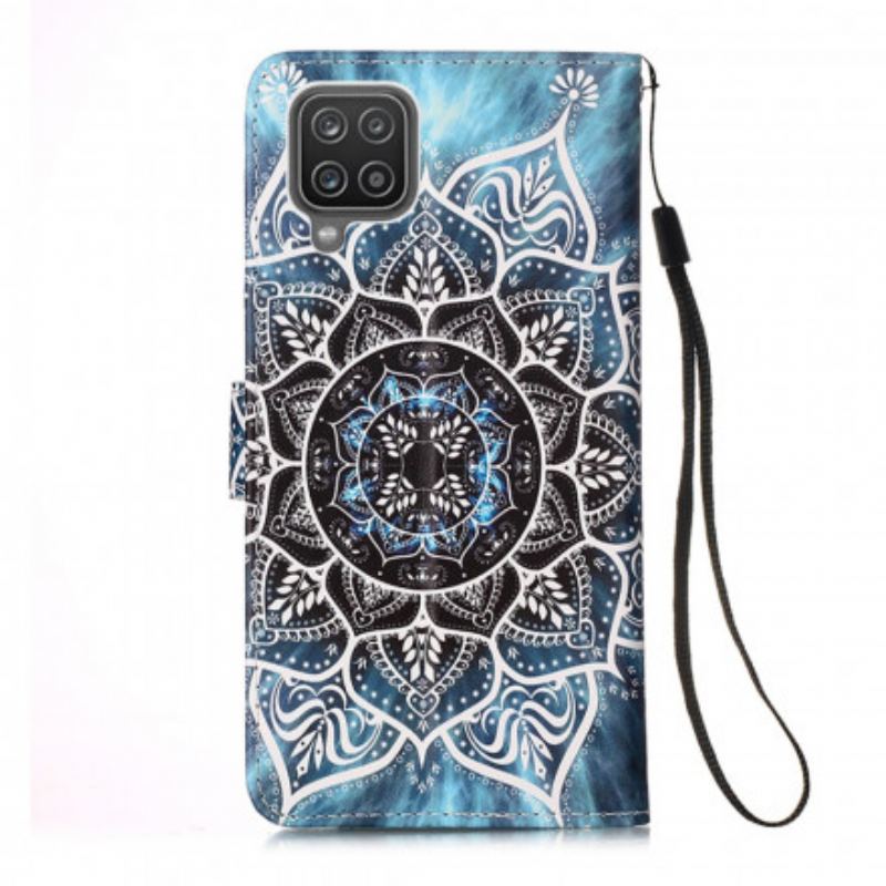 Capa Folio Para Samsung Galaxy M12 / A12 Mandala No Céu