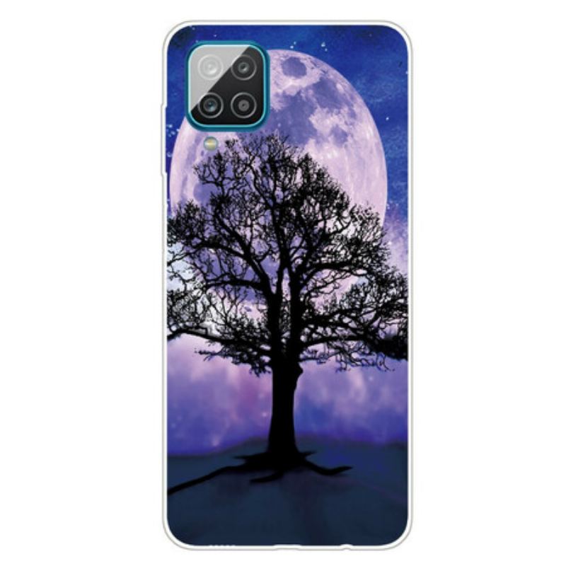 Capa Para Samsung Galaxy M12 / A12 Árvore E Lua