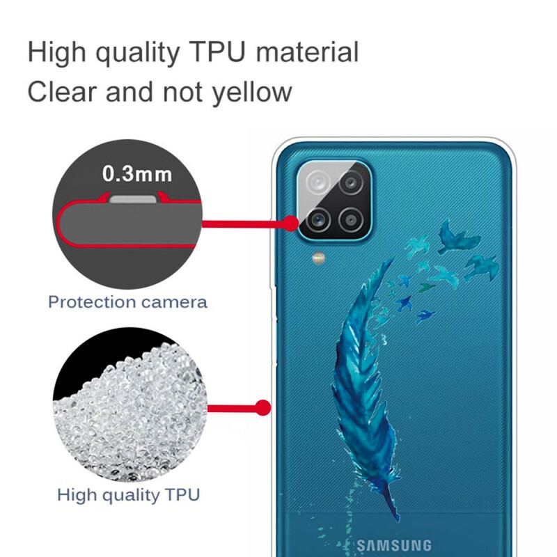 Capa Para Samsung Galaxy M12 / A12 Bela Pena