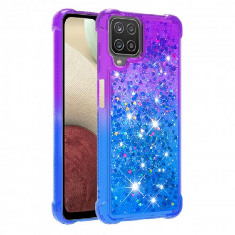 Capa Para Samsung Galaxy M12 / A12 Cores De Lantejoulas