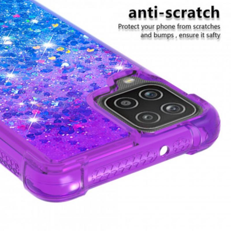 Capa Para Samsung Galaxy M12 / A12 Cores De Lantejoulas