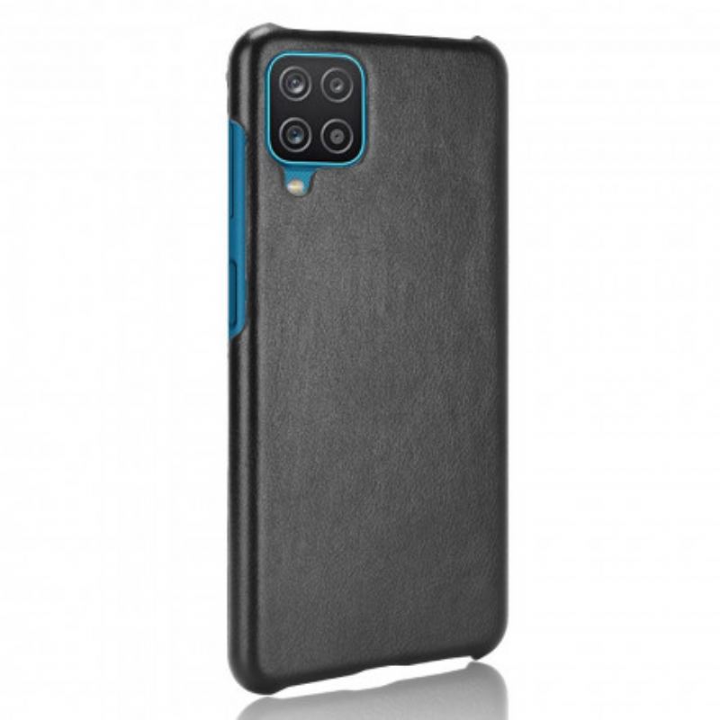 Capa Para Samsung Galaxy M12 / A12 Efeito Couro Lichia