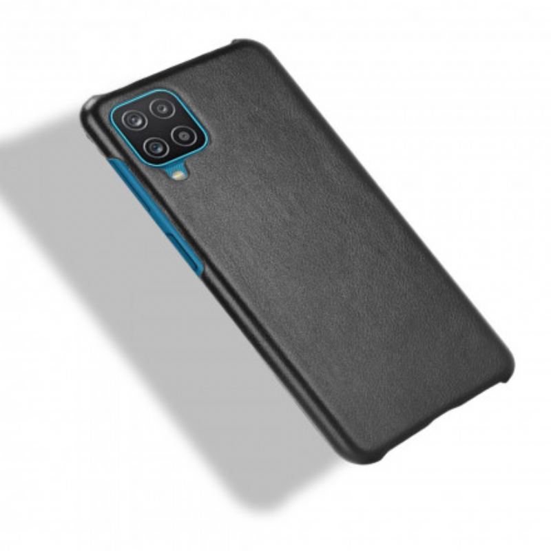 Capa Para Samsung Galaxy M12 / A12 Efeito Couro Lichia