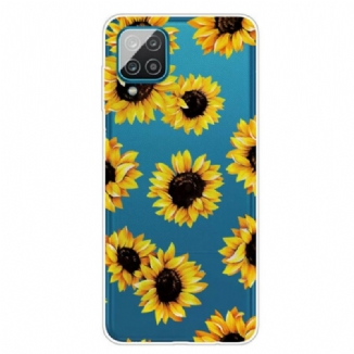 Capa Para Samsung Galaxy M12 / A12 Girassóis