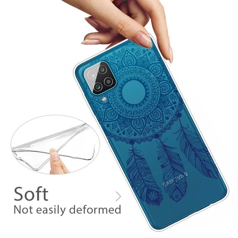 Capa Para Samsung Galaxy M12 / A12 Mandala De Flor Única