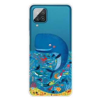 Capa Para Samsung Galaxy M12 / A12 Mundo Marinho