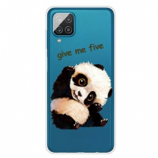 Capa Para Samsung Galaxy M12 / A12 Panda Sem Costura Dá-me Cinco