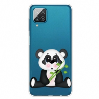 Capa Para Samsung Galaxy M12 / A12 Panda Triste Sem Costura