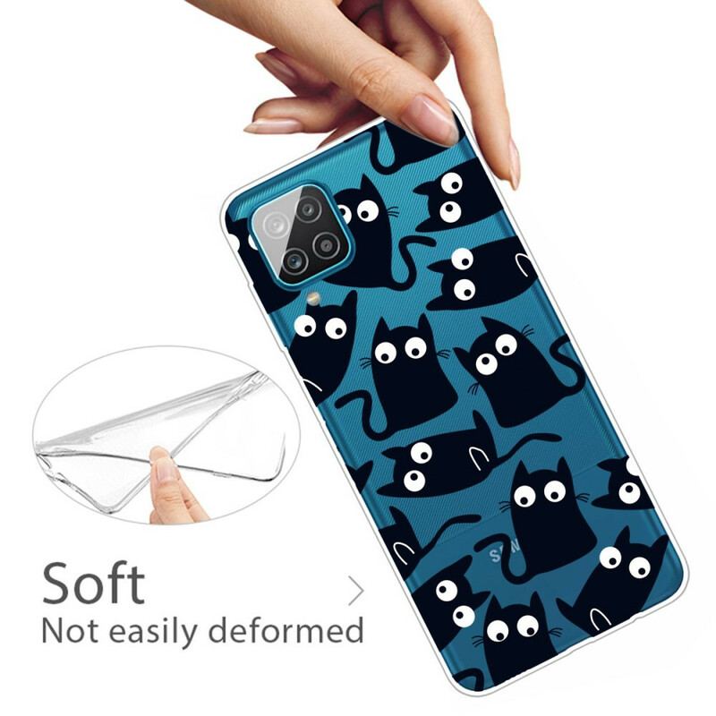 Capa Para Samsung Galaxy M12 / A12 Ratos Pretos