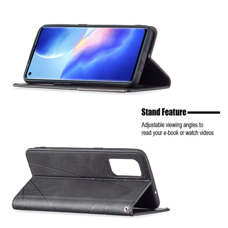 Capa De Celular Para Oppo Find X3 Lite Flip Estilo Do Artista