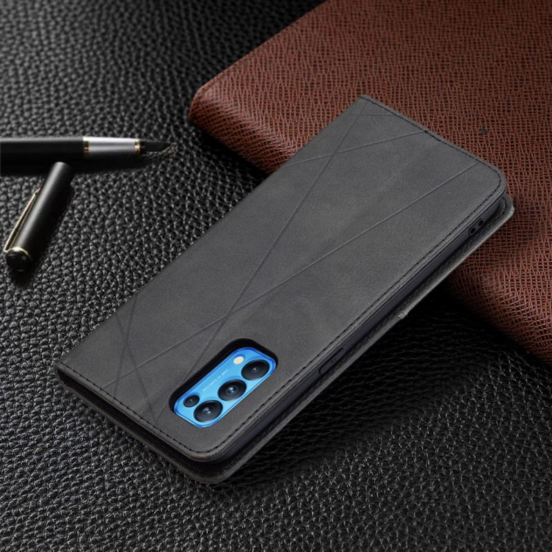 Capa De Celular Para Oppo Find X3 Lite Flip Estilo Do Artista