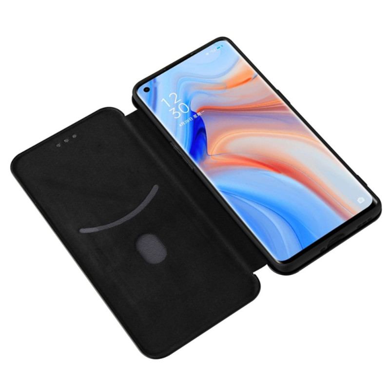 Capa De Celular Para Oppo Find X3 Lite Flip Silicone De Carbono Colorido