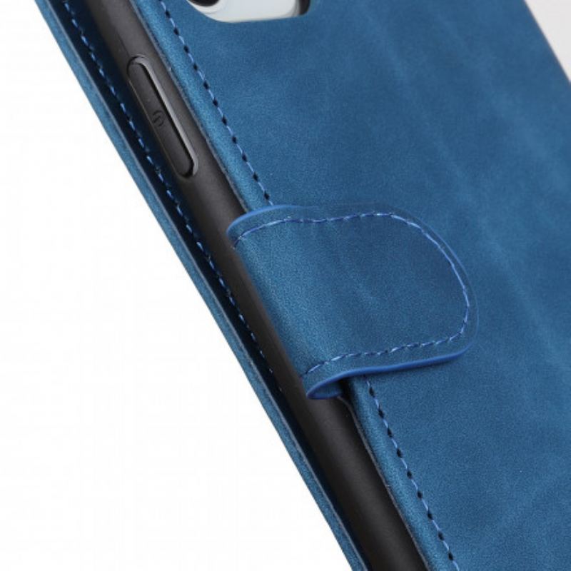 Capa Flip Para Oppo Find X3 Lite Efeito Couro Vintage Fosco Khazneh