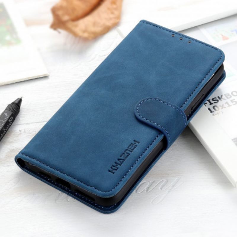 Capa Flip Para Oppo Find X3 Lite Efeito Couro Vintage Fosco Khazneh