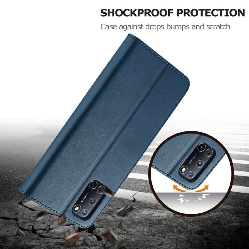 Capa Flip Para Oppo Find X3 Lite Lc.imeeke Efeito Couro